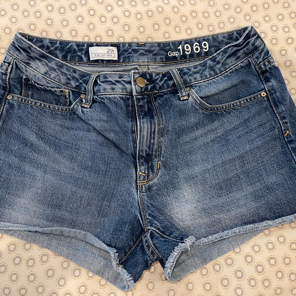 Gap Women's Blue Denim Shorts